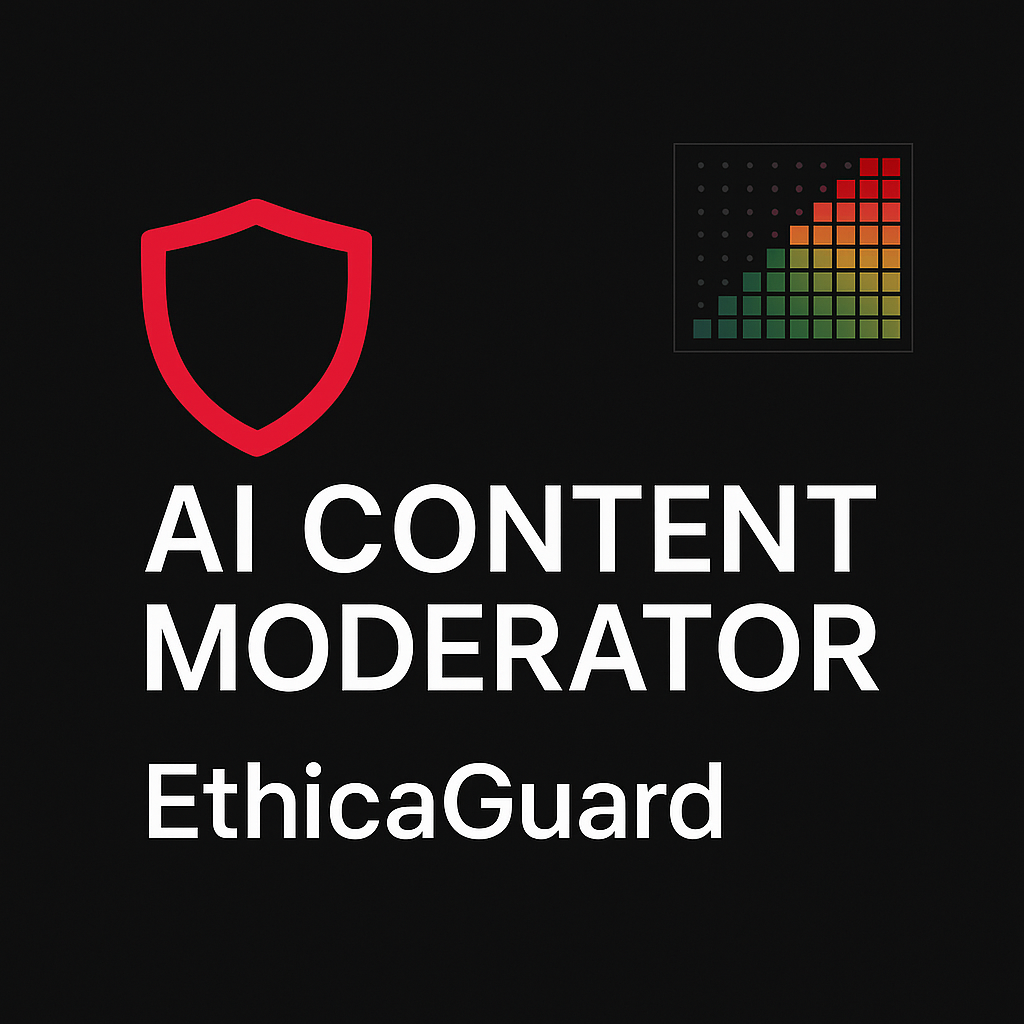 EthicaGuard — AI content moderation visual